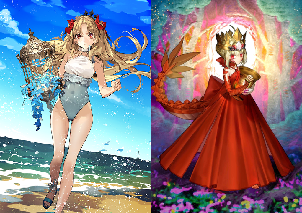 [NA] [INSTANT] FGO Space Ereshkigal + Altria Caster + 3800-4000SQ + 300 tickets Fate Grand Order starter account (see options)-Mobile Games Starter
