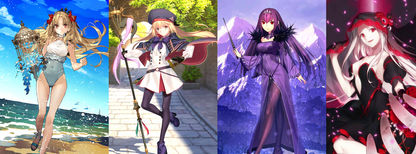 [NA][INSTANT] FGO Space Ereshkigal + Altria Caster + 3800-4000SQ + 300 tickets Fate Grand Order starter account (see options)-Mobile Games Starter