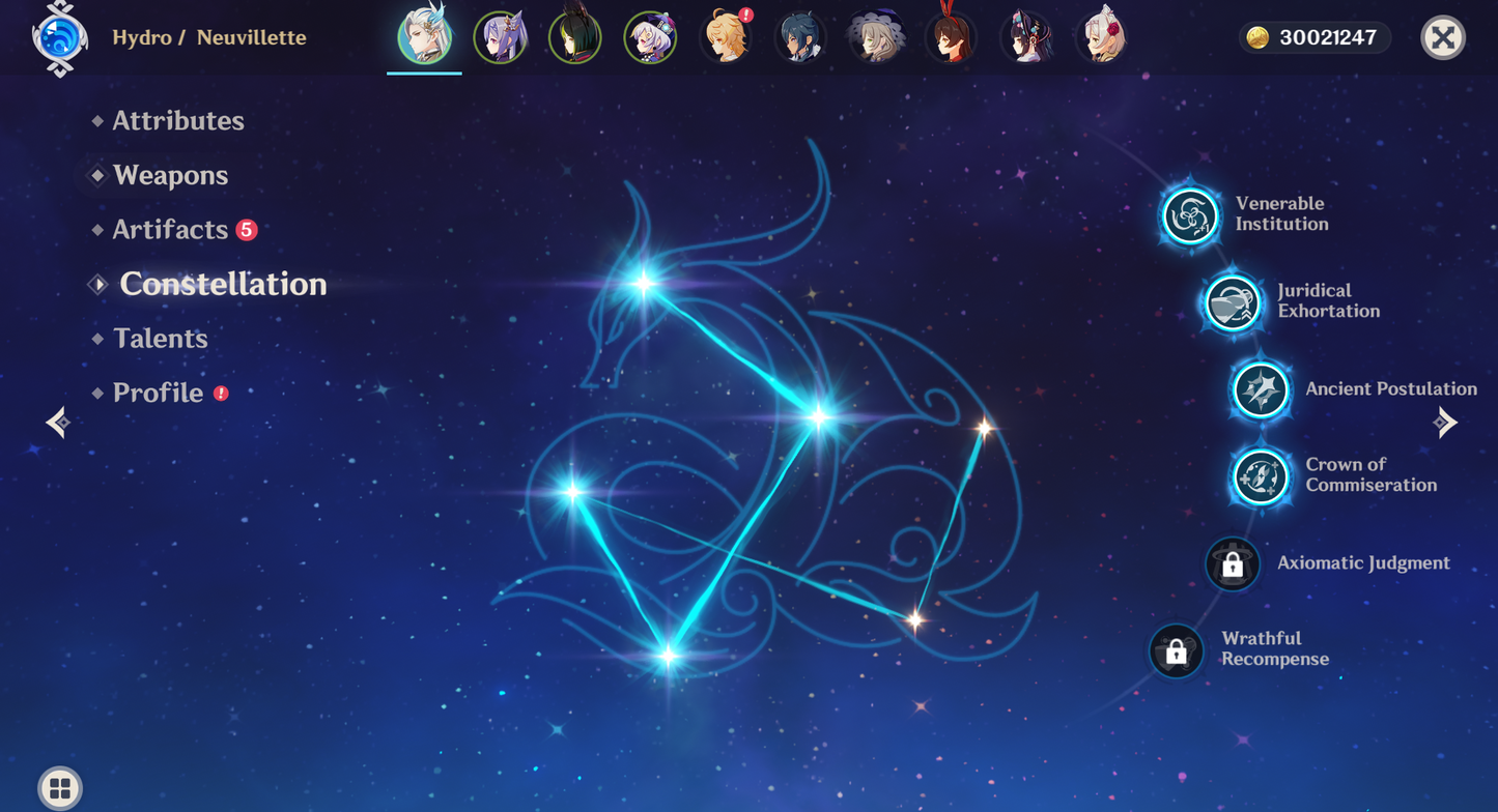 [NA][INSTANT] Genshin Impact C4 Neuvillette+BiS + C1 Keqing C1 Qiqi AR52 AMERICA Starter Account-Mobile Games Starter