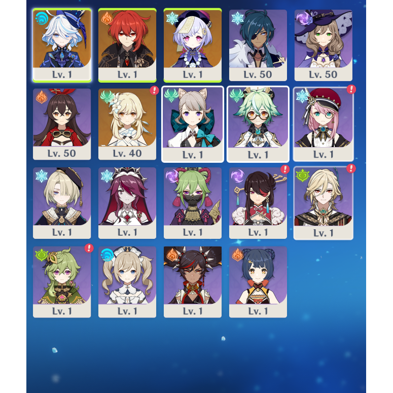 [NA] Genshin Impact C5 Furina Diluc+Wolf AR48 AMERICA Starter Account-Mobile Games Starter