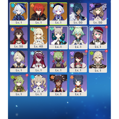 [NA] Genshin Impact C5 Furina Diluc+Wolf AR48 AMERICA Starter Account-Mobile Games Starter