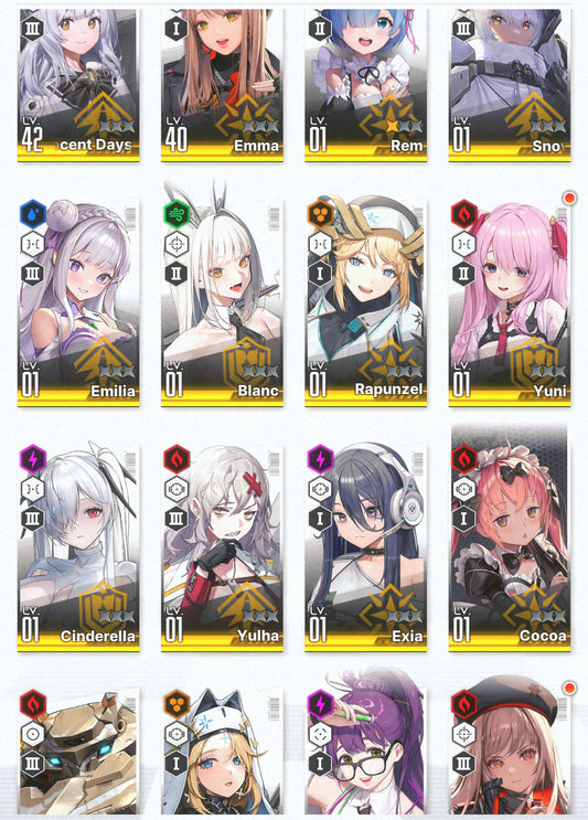 [NA][INSTANT] GODDESS OF VICTORY NIKKE 14SSR+Pity Emilia+Rem+skin+Ram+Cinderella+Snow White+Cocoa+Yulha++ starter account Re:Zero-Mobile Games Starter