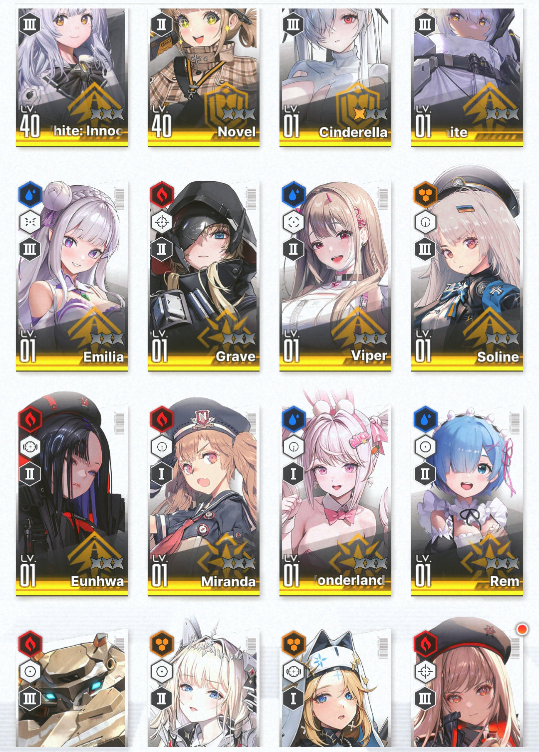 [NA][INSTANT] GODDESS OF VICTORY NIKKE 15SSR Emilia+Rem+skin+Ram+Crown+Cinderella+Grave+Snow White+Bunny Alice++ starter account Re:Zero-Mobile Games Starter