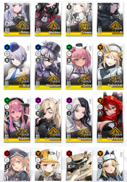 [NA][INSTANT] GODDESS OF VICTORY NIKKE 16SSR+Pity 2 Crown+Red Hood+Liter+Quiry+D+Rapunzel+Rosanna++ starter account-Mobile Games Starter