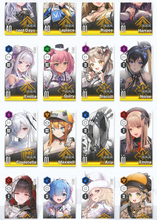 [NA][INSTANT] GODDESS OF VICTORY NIKKE 18SSR+Pity Emilia+Rem+skin+Ram+Cinderella+Harran+Noise+Novel+Laplace++ starter account Re:Zero-Mobile Games Starter