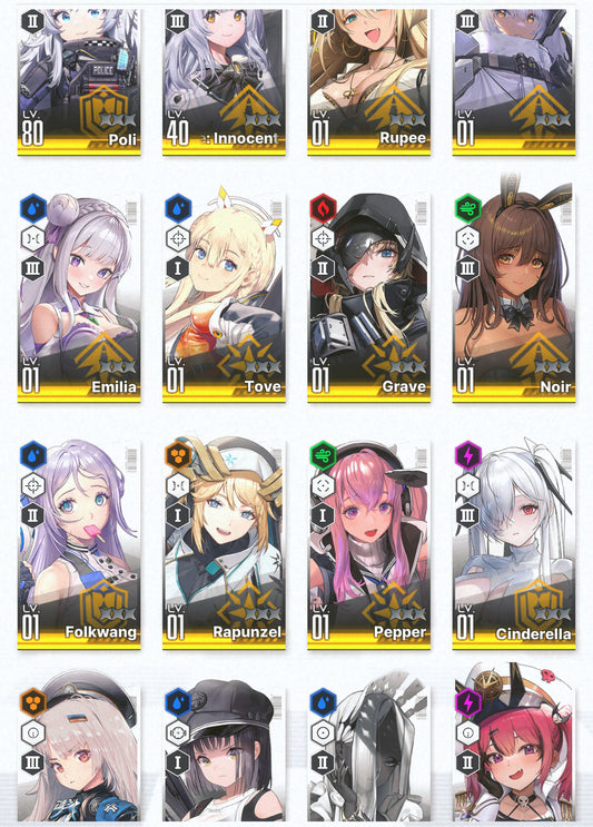 [NA][INSTANT] GODDESS OF VICTORY NIKKE 22SSR Emilia+Rem+skin+Ram+Cinderella+Grave+Liter+Noir+Aria++ starter account Re:Zero-Mobile Games Starter