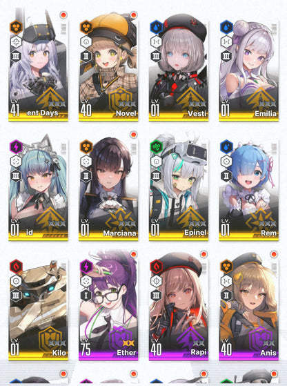 [NA] [INSTANT] GODDESS OF VICTORY NIKKE 9SSR Emilia+Rem+skin+Ram+Maid Privaty+Marciana starter account Re:Zero-Mobile Games Starter