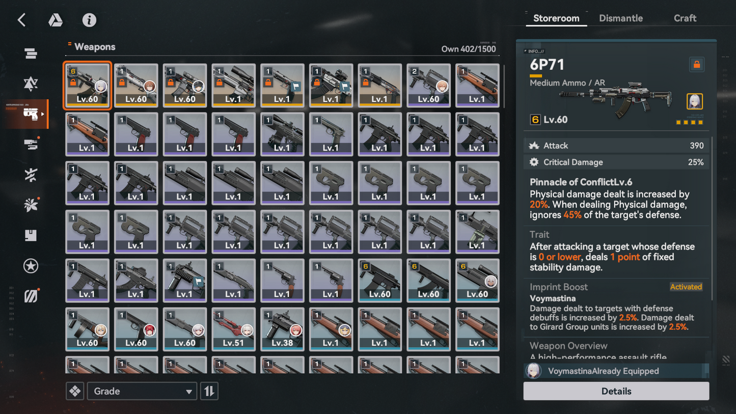 [NA][INSTANT] V6+6 Voymastina + V6+1 Klukai + V0+1 Springfield + ~400 Access pulls + outfit selector | GIRLS' FRONTLINE 2: EXILIUM EN Darkwinter T0 Starter Account-Mobile Games Starter