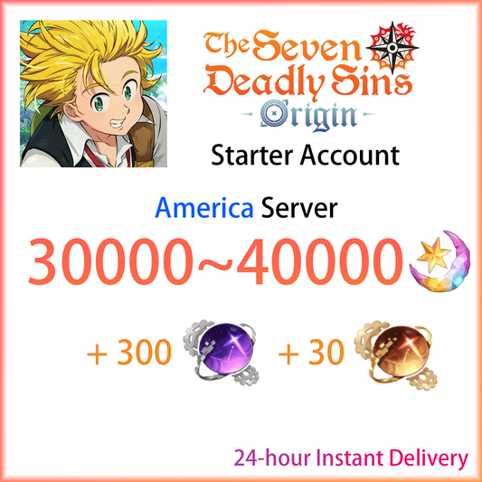 [AMERICA] [INSTANT] 30000 Star Fragments | 7DS Seven Deadly Sins: Origin NA Starter Account-Mobile Games Starter