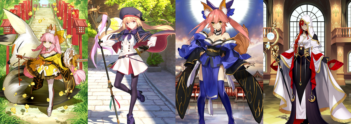 [JP] [INSTANT] FGO Tamamo Aria + Artoria Caster Miss Crane + Tamamo + 1 random limited Art 5* Fate Grand Order starter account