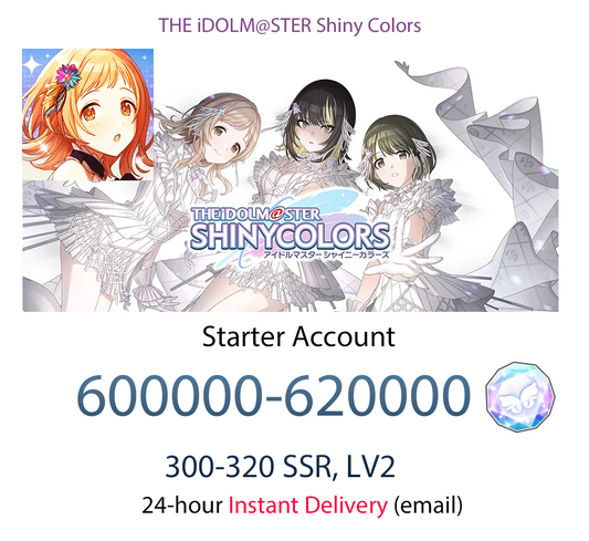 [JP][INSTANT] 600,000-620,000 Feather Jewels Idolmaster Shiny Colors iDOLM@STER Shanimasu Shinymas Gems Starter Account