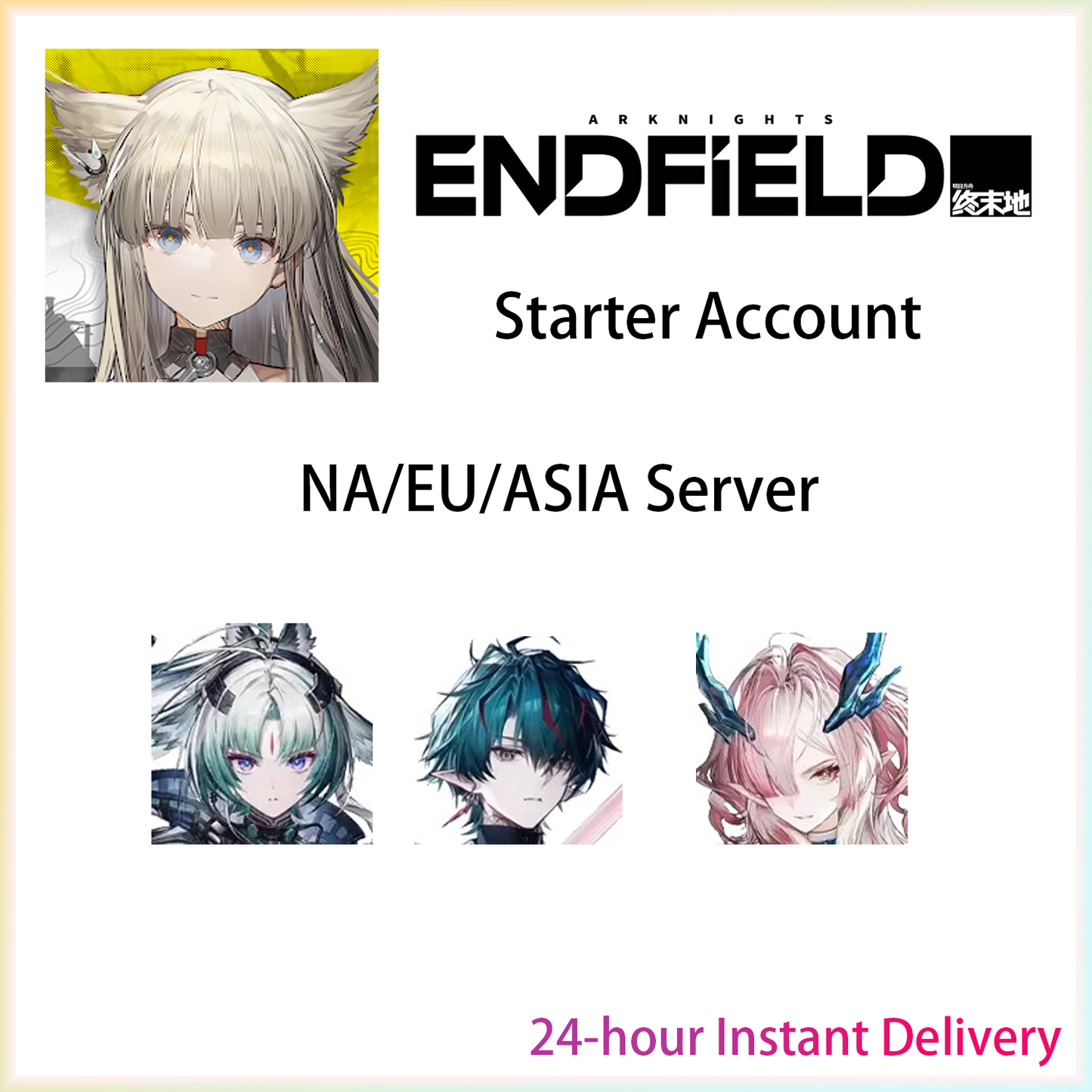 [NA/EU/ASIA] Arcane / Camille / Mi Fu + Signature Weapon | Arknights: Endfield Starter Account (see options)-Mobile Games Starter