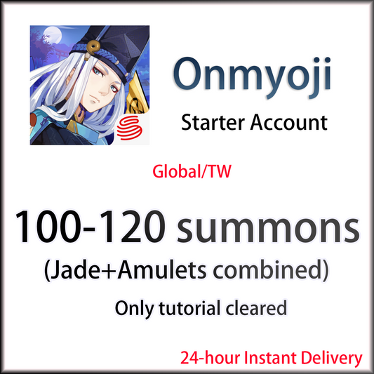 [TW] 100-120 summons | Onmyoji Global Traditional Chinese Starter Account-Mobile Games Starter