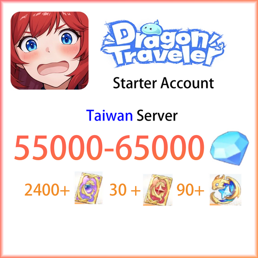 [TW] [INSTANT] Gems + tickets | Dragon Traveler Taiwan Traditional Chinese Semi Starter Account (see options)-Mobile Games Starter