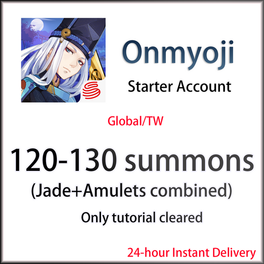 [TW/Taiwan] 120-130 summons | Onmyoji Global Traditional Chinese Starter Account-Mobile Games Starter
